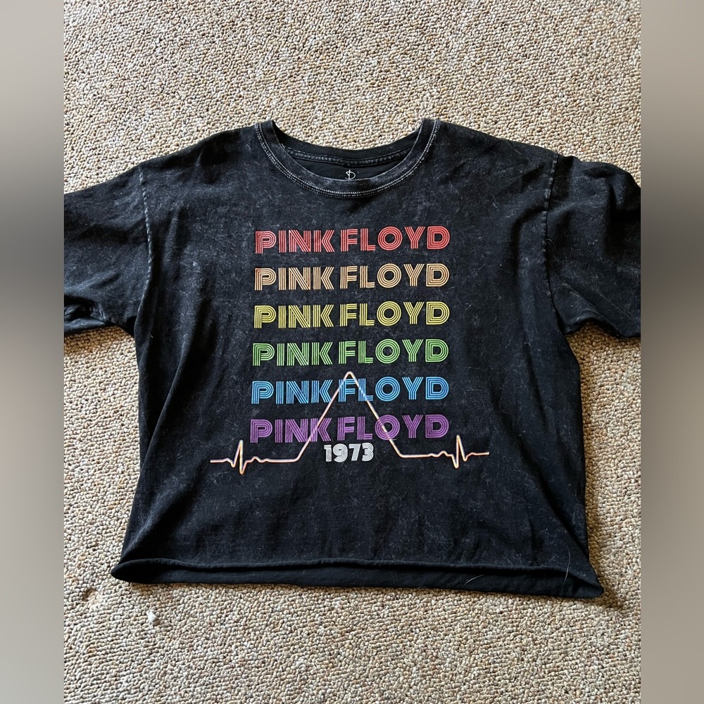 Pink Floyd low crop top